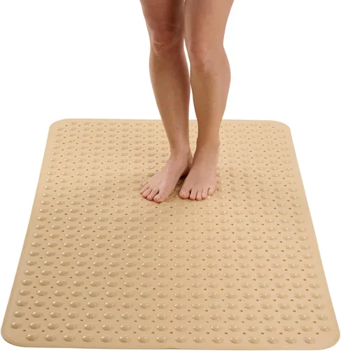 Miniatura 8 de ENKOSI Tapete de ducha extra grande antideslizante – 47 x 32 pulgadas – Tapete de ducha de baño XL – Tapetes de ducha grandes para suelos de ducha