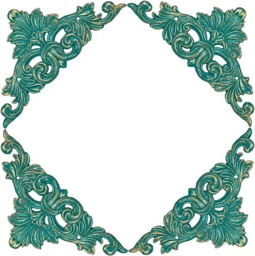 Miniatura 2 de Sungmor Apliques de muebles de esquina grandes de 11.8 pulgadas, marco de hierro fundido vintage para pared, puerta, armario, armario, tocador