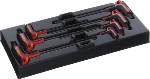 Miniatura 2 de Facom MODM.84TZSA - Juego de 7 llaves macho, color negro y rojo