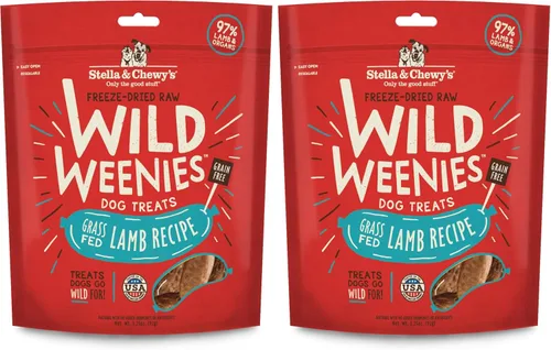 Miniatura 13 de Stella & Chewy's Golosinas para perros Wild Weenies crudas liofilizadas – Golosinas de entrenamiento con alto contenido de proteínas para perros