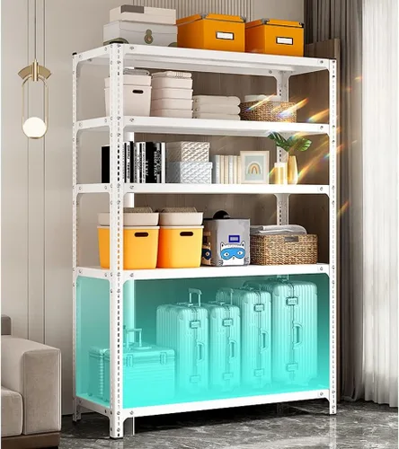 Miniatura 2 de Shelves Heavy Duty Garage Storage Shelving Heavy Duty Storage Shelves Hold 5000LBS 4-Tier Adjustable Metal Shelving Unit Basement Storage Rack