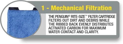 Miniatura 7 de MarineLand - Filtro de potencia Penguin, cartucho de tamaño común
