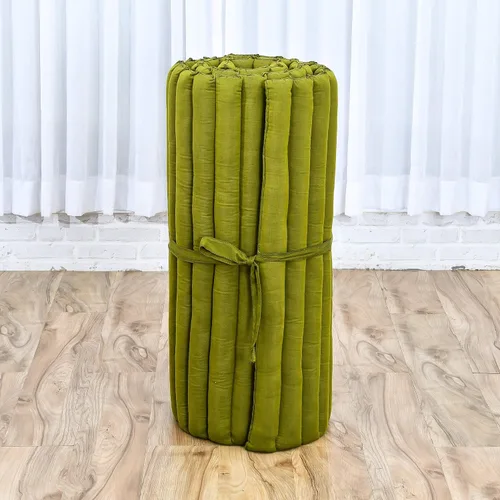 Miniatura 9 de Leewadee - Colchón de suelo plegable - Futón japonés enrollable - Alfombra de tatami de triple pliegue - Cama de piso para invitados - Colchón