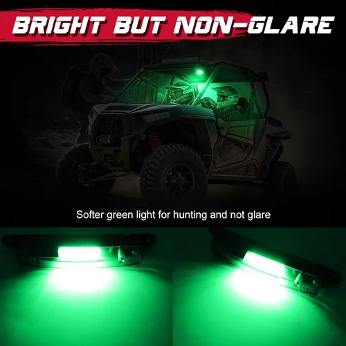 Miniatura 3 de OFFROADTOWN Luz LED de cúpula universal, montaje en barra enrollable, luces de cúpula UTV, luces de cúpula alimentadas por batería, luz