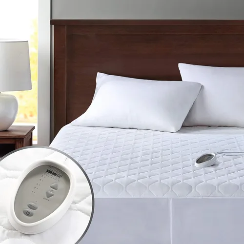 Miniatura 10 de Degrees of Comfort - Cubrecolchón térmico California King, calentador de cama eléctrico con dos controladores, 6 niveles de calefacción, apagado