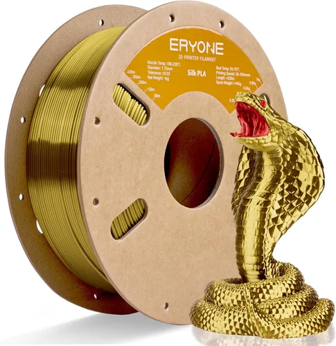 Miniatura 35 de ERYONE Filamento de ácido poliláctico (PLA) de seda bicolor para impresora 3D, de 1.75 mm +/- 0.03 mm, carrete de cartón de 1 kg (2.2 libras)