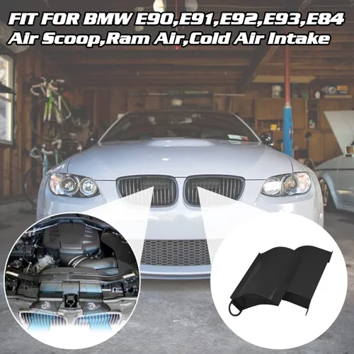 Miniatura 2 de 2 piezas BMW Dynamic Air Toma de Aire Frío, Sistema de Toma de Aire Frío Ram para BMW Serie 3, E90/91/92/93 316d, 318d, 320d, 325d, 330d, 335d