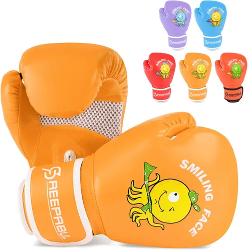 Miniatura 14 de Guantes de boxeo mejorados para niños y niñas de 3 a 8 años, guantes de boxeo para entrenamiento de niños, guantes de boxeo para niños, para saco