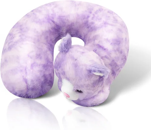 Miniatura 17 de Cloudz Almohada de cuello de viaje en avión súper suave y suave para niños, mantiene a los niños cómodos y apoyados con un amigo mientras viajan