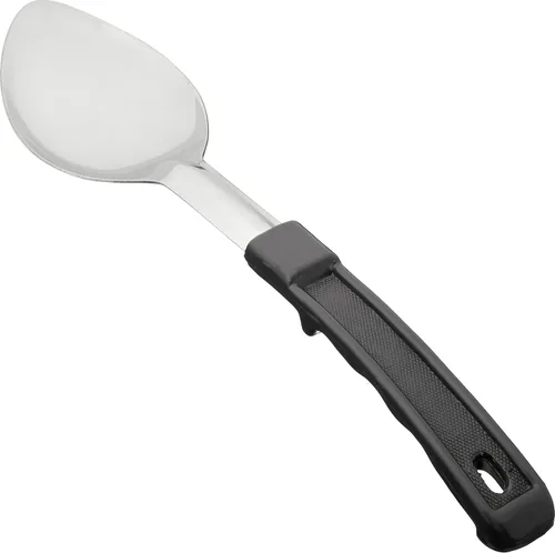 Miniatura 2 de Winco Cuchara de acero inoxidable para embarnizar con mango de plástico con gancho de parada, ranurada, 15