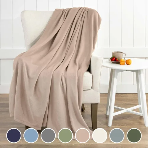 Miniatura 2 de Manta de Tamaño King de Forro Polar Cómoda Manta de Forro Polar Supersuave – Manta Ligera para Todas las Estaciones Suaves y Lujosas Manta