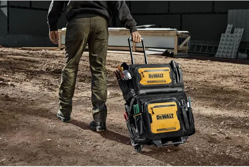 Miniatura 9 de DEWALT Bolsa de almacenamiento de herramientas rodantes de 18 pulgadas con 27 bolsillos (DWST560107)