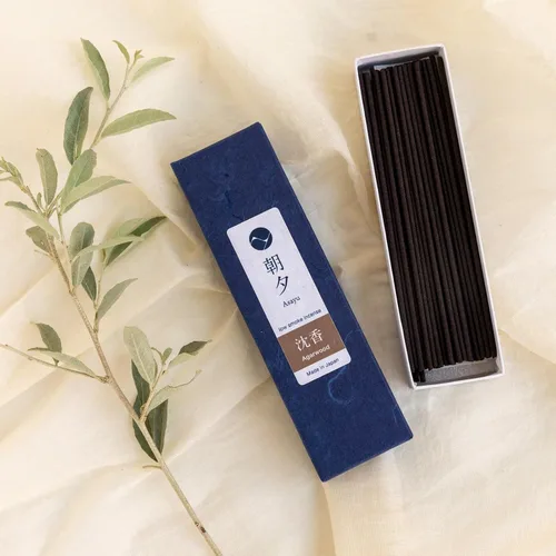 Miniatura 3 de Asayu Japan Varillas de incienso natural de madera de agar, tamaño de muestra de incienso japonés para relajación nocturna, yoga, meditación.