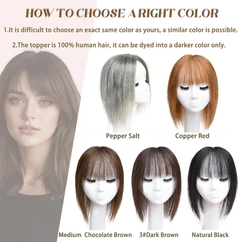 Miniatura 6 de viviaBella Extensiones de cabello humano con clip, sin costuras, para mujer, base de seda gruesa para cabello que pica