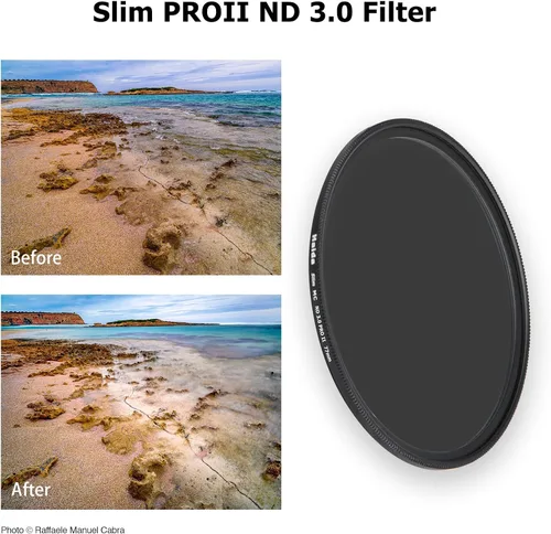 Miniatura 5 de Haida ND3.0 (1000x) Filtro para cámara 10-Stop Slim Pro II Vidrio óptico multicapa impermeable resistente a los arañazos Filtro fotográfico SLR
