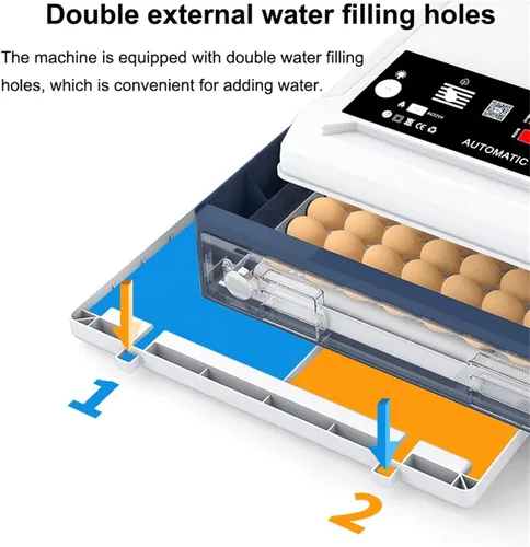 Miniatura 4 de Fully Automatic Farm Incubator,Poultry Hatcher Automatic Turner Incubator,Intelligent Control Temperature,for Hatching Eggs Farm Breeding Hatching