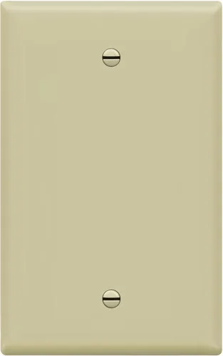 Miniatura 16 de ENERLITES - Placas para pared de dispositivo en blanco, acabado brillante, cubiertas de salida en blanco de tamaño mediano, 1 banda, 4.88 x 3.11