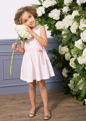 Miniatura 5 de Hope & Henry - Vestido para niña con cuello Peter Pan