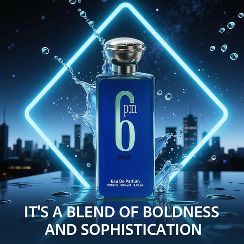 Miniatura 2 de AFLUXE Colonia Masculina 6PM Combo Eau De Toilette para Hombre - Perfum Masculino con Aroma Fresco y Romántico 3.4 FL Oz Cada Spray Natural