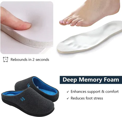 Miniatura 4 de RockDove Pantuflas originales de espuma viscoelástica bicolor para mujer, 5-12
