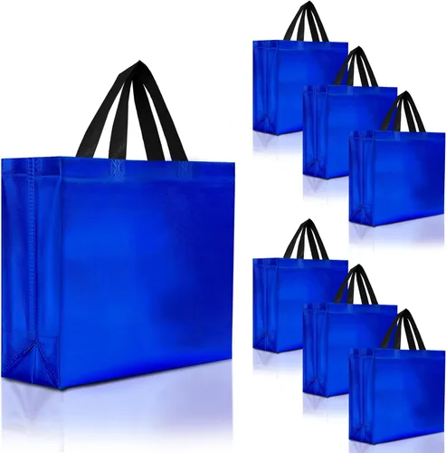 Miniatura 30 de Nush Nush - Bolsas de regalo reutilizables azul aguamarina a granel (azul aguamarina - Tamaño mediano - Juego de 30)