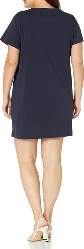 Miniatura 2 de Tommy Hilfiger Vestido de manga corta suave bordado para mujer