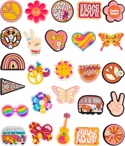 Dijes de decoración hippie, regalo retro bohemio para niñas, niños, adolescentes, mujeres y adultos