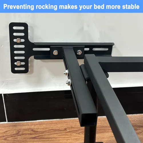 Miniatura 7 de Soportes de cabecera ajustables, kit de soporte universal para cabecera para marco de cama de metal, kit de extensión de tabla de pie de cama