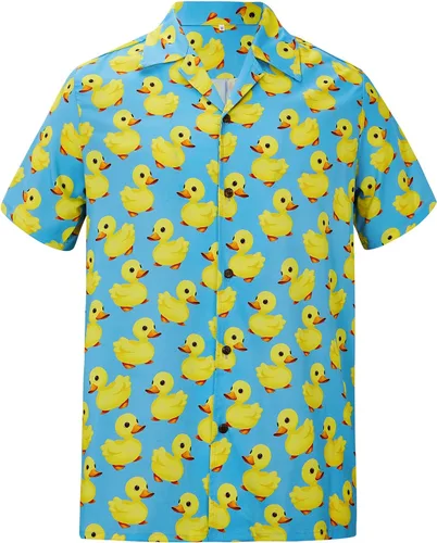 Miniatura 94 de Camisa hawaiana para hombre, con estampado floral, cómoda, con botones, casual, manga corta, ropa de playa para hombre