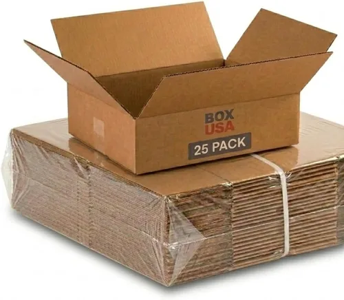 Miniatura 10 de BOX USA Cajas de envío medianas de 12 pulgadas de largo x 9 pulgadas de ancho x 5 pulgadas de alto, paquete de 25 cajas de cartón corrugado