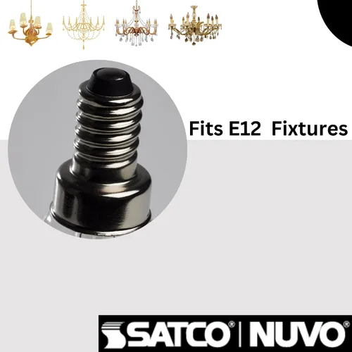Miniatura 6 de Satco S21265 - Bombilla LED B11 de 4 W, 3000 K (2 bombillas)
