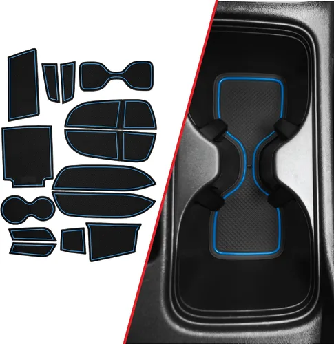 Miniatura 14 de CupHolderHero Compatible con accesorios Honda CR-V 2017-2022 – Insertos de portavasos antipolvo antideslizantes personalizados de alta calidad, Rojo