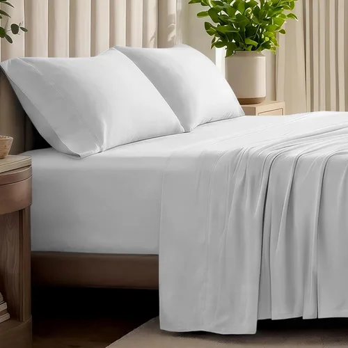 Miniatura 13 de Bare Home - Juego de sábanas de jersey 100% algodón orgánico, ultra suave, 100% algodón - Juego de sábanas y funda de almohada - Sábanas de bolsillo