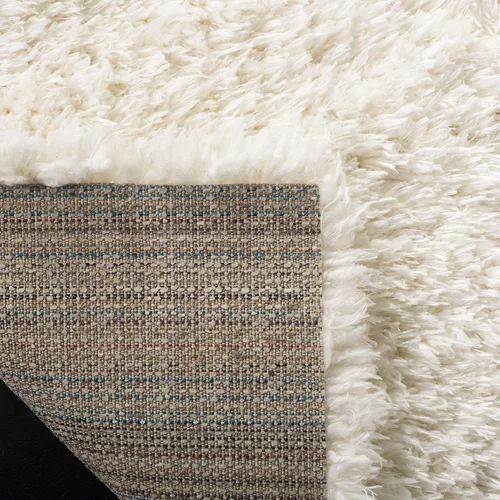 Miniatura 4 de SAFAVIEH Flokati Shag Collection - Alfombra decorativa, 2 pies 3 pulgadas x 4 pies, color marfil, diseño sólido, no desprende pelusa y de fácil