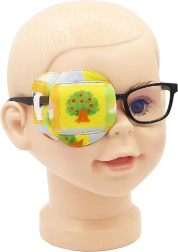 Miniatura 34 de Astropic Parche para ojos de algodón y seda 3D para niños, parche de ojos para niñas para gafas Parche médico para niños con ojo perezoso