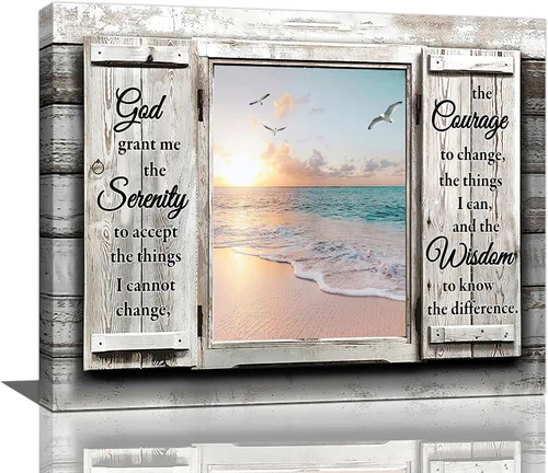 Miniatura 51 de Arte de pared de colibrí cristiano con texto en inglés "God says you ers", impresiones en lienzo, pintura rústica de pájaros de campo, obras de arte