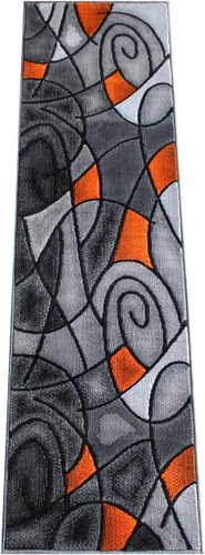 Miniatura 11 de Masada Rugs, Alfombra moderna y contemporánea, color morado, gris y negro (2 pies x 3 pies)