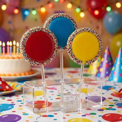 Miniatura 3 de Molde de caramelo de chocolate con piruleta de 3 pulgadas de diámetro 206