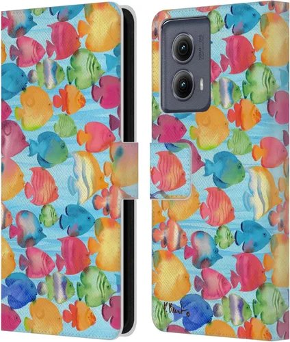 Miniatura 13 de Head Case Designs Funda de piel con licencia oficial de Paul Brent Agate Mermaid Coastal para Motorola Edge (2024)