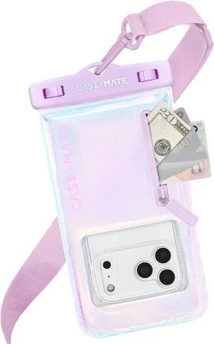 Miniatura 20 de Case-Mate Funda Impermeable IP68 para Teléfono - Funda Flotante Impermeable para Teléfono con Cordón Cruzado - Esenciales de Viaje para Playa y Sand