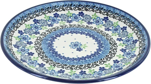 Miniatura 14 de Blue Rose - Plato de postre Blue Alyce - 7.75 pulgadas de diámetro - Hermoso plato para pasteles, aperitivos o aperitivos