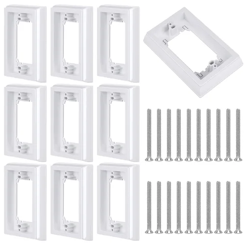 Miniatura 7 de Kanayu Extensor de caja eléctrica de 4/5 de una sola banda, con certificación UL, extensores de receptáculo para caja eléctrica e interruptor