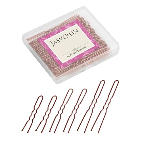 Miniatura 9 de JASVERLIN Horquillas en forma de U, color negro, tamaño surtido, pequeño y largo, para moños, peinados de boda, accesorios para mujeres y niñas, 150