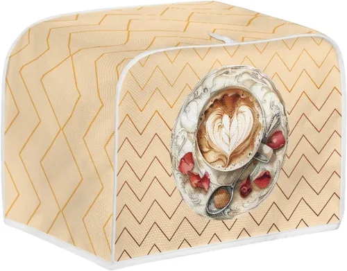Miniatura 21 de Dolyues Beach Toaster Cover 2 Slice Universal Size Microwave Oven Dustproof Cover Women Gift Small Bread Cover with Portable Handle