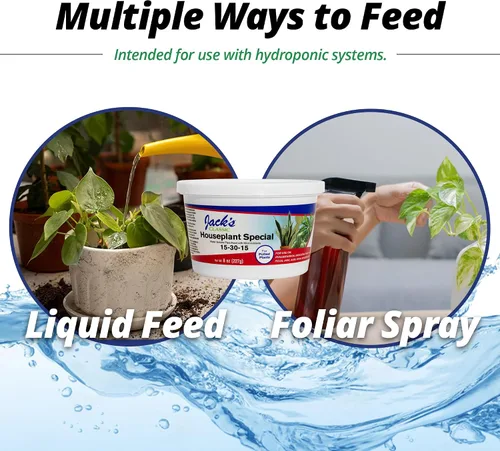 Miniatura 6 de Jack's Classic 15-30-15 Fertilizante Especial para Plantas de Interior Soluble en Agua con Micronutrientes para Reverdecer y Aumentar las Flores