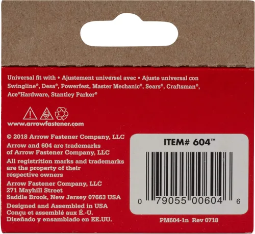 Miniatura 3 de Arrow 60430 Grapas de Corona Ancha para Pistolas de Grapas y Engrapadoras, Uso para Tapicería, Manualidades, Reparaciones Generales, Longitud