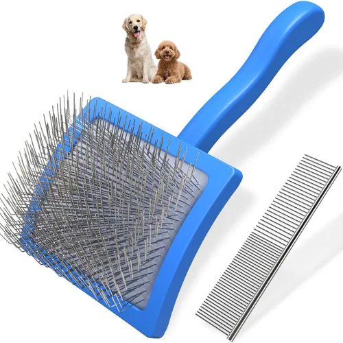 Miniatura 9 de 2 cepillos deslizantes para perros y peines de mascotas, cepillo profesional de aseo para perros (Goldendoodles, caniches, labradoodles)