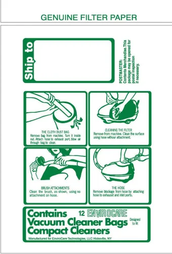 Miniatura 3 de EnviroCare Bolsas de repuesto para aspiradora hechas para adaptarse a recipientes Tristar y compactos, paquete de 12