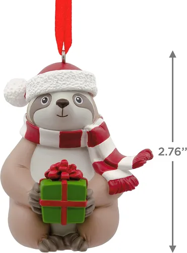 Miniatura 4 de Hallmark Jolly - Adorno de Navidad de perezoso, multicolor (0001HGO2887)