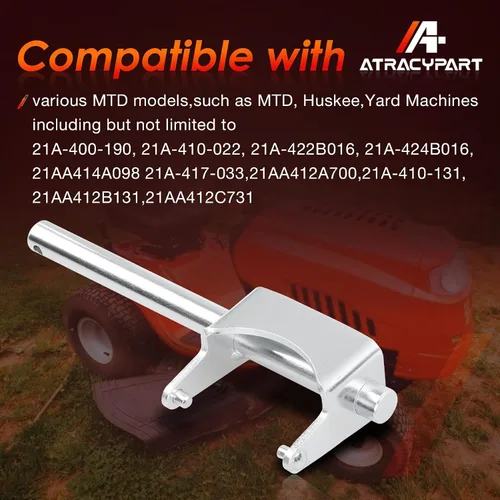 Miniatura 3 de Horquilla de cambio 618-0245B compatible con máquinas MTD Huskee Yard 21A-400-190, 21A-422B016, 21AA414A098 modelos de timón, reemplazo